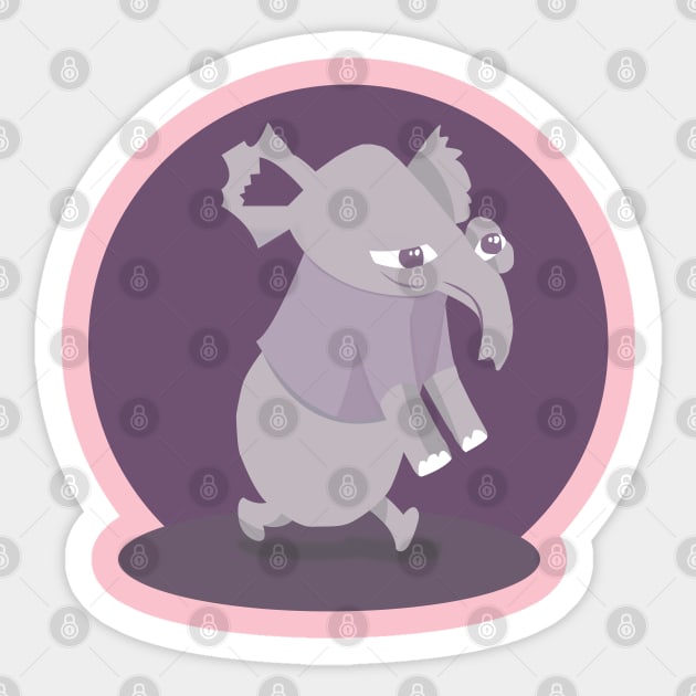 elephant Sticker by Lins-penseeltje